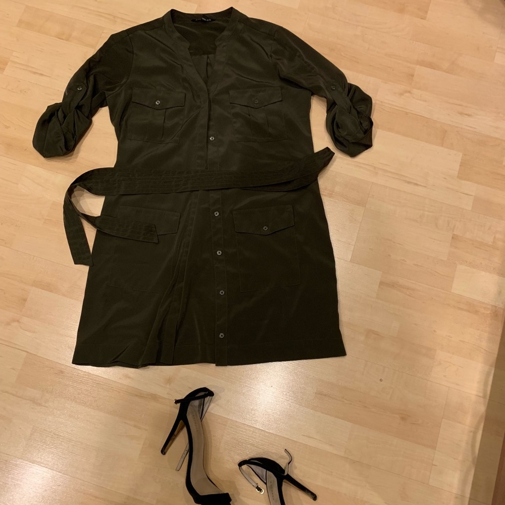 Hunter green express dress